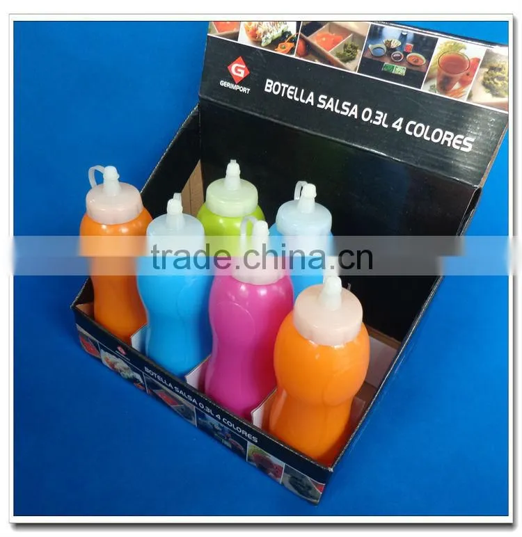 0.3L plastic cheap sauce bottles