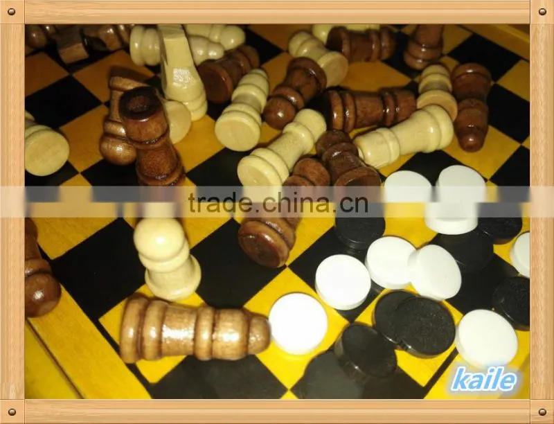 5 in 1 wooden game set wholesale multi chess set