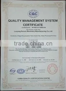 Luoyang Runxin best quality red clay brick machine(Double Grade Clay Brick Vacuum Extruder)