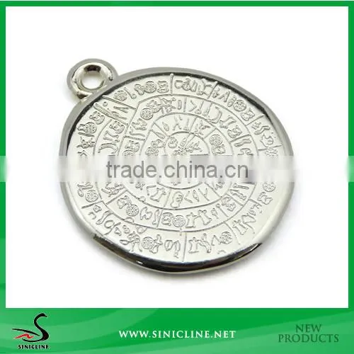 Sinicline Fashion Bag Use Silver Plating Metal Tag