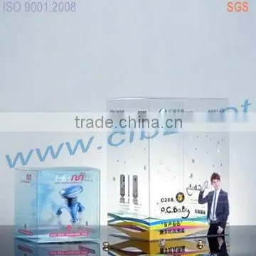 CMYK offset printed plastic packing gift display box