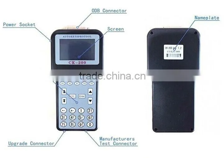2015 Original High Quality CK-200 CK200 Auto Key Programmer Newest Generation V38.03 With Best Price