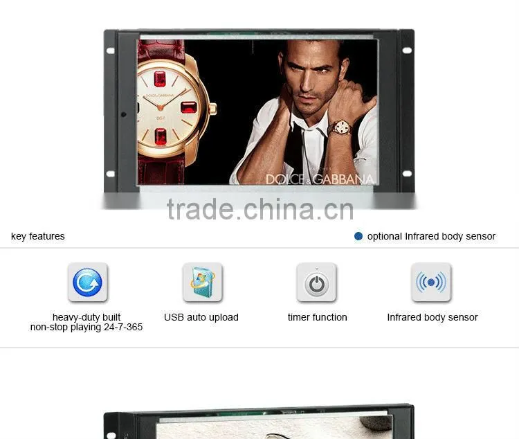 FlintStone 10 inch advertising kiosk screen no housing digital signage display open frame video kiosk screen