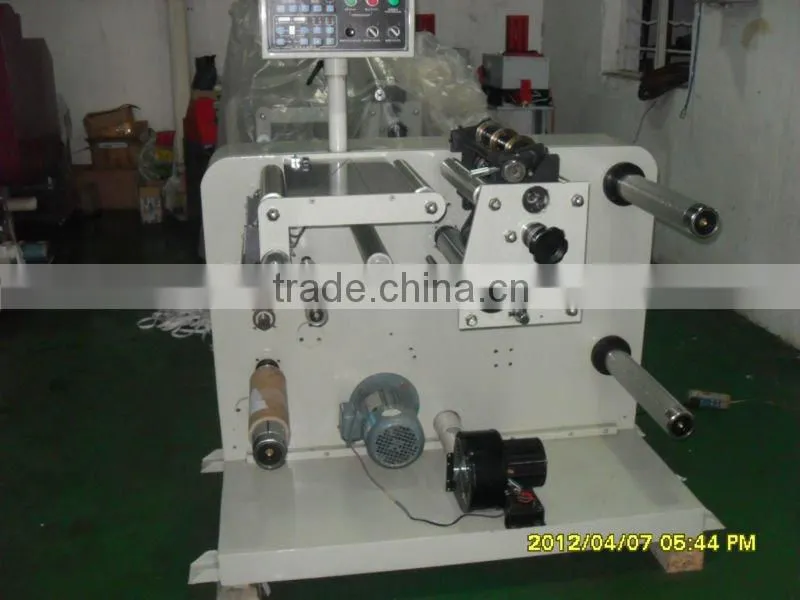 Automatic JFQ-320 Adhesive Tape / Label / Paper / PP / PVC/OPP/PET/PE / Foam / Fabric Roll Slitting Machine , CE Approved