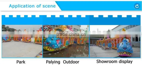 CE beautiful 14 seats electric mini train amusement park toy train