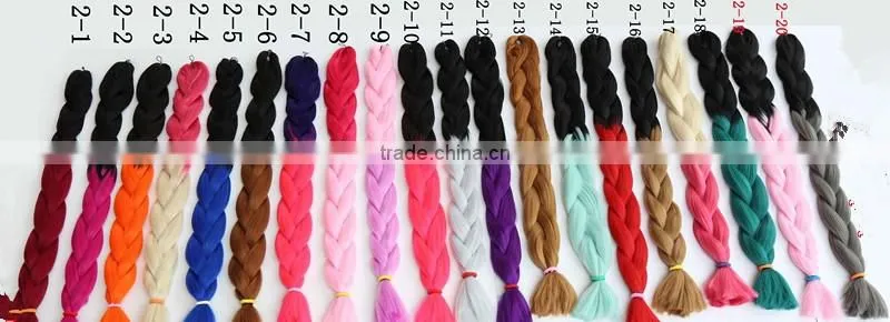 Wholesale new 48inch 60g NAPPY ANNY SUPER BRAID synthetic hair extension Super Jumbo yaki for afro