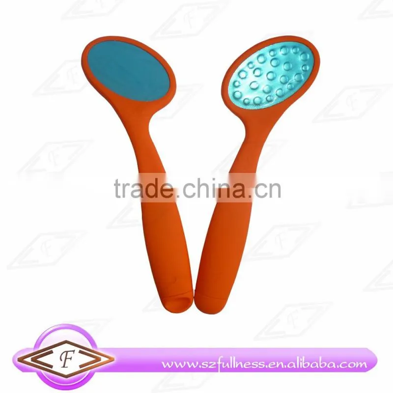 Etching stainless steel callus remover foot file