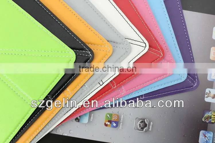 protective pu leather case for apple ipad 2