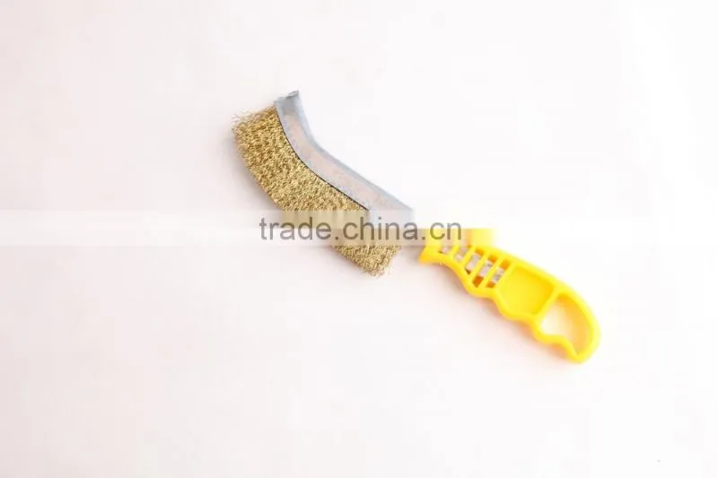 plastic crimped wire hand scratch brushes, length 265 mm 10 1/2"