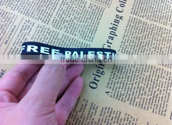 Free delivery Save Gaza rubber wrist bands ----- DH 16953