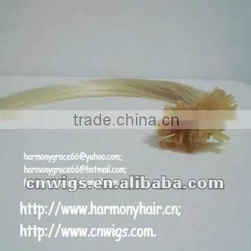 SUPER QUALITY hair extensions flat keratin tip/flat tip european virgin remy hair extensions/remy flat tip hair