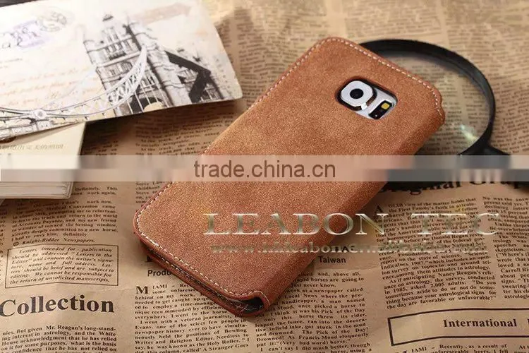 2015 china wholesale Phone Case Cover For Samsung S6 Edge Leather Case Rock Phone Case