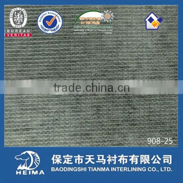 stitches non woven fusible interlining 908-20 polyester&nylon interlining fabric