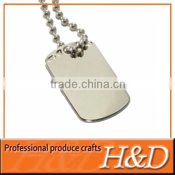 popular cheap metal custom dog tag with metal chain