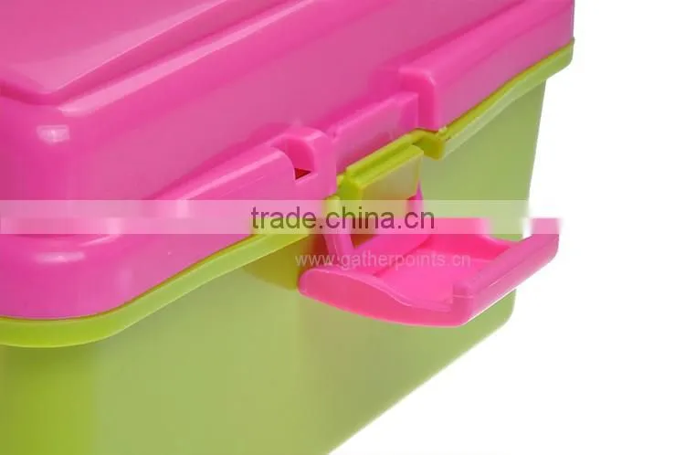 Color Empty Plastic First Aid Box