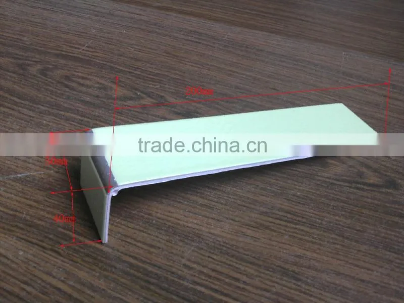 photoluminescent aluminum stair nosing/glow step nosing/glow stair strips
