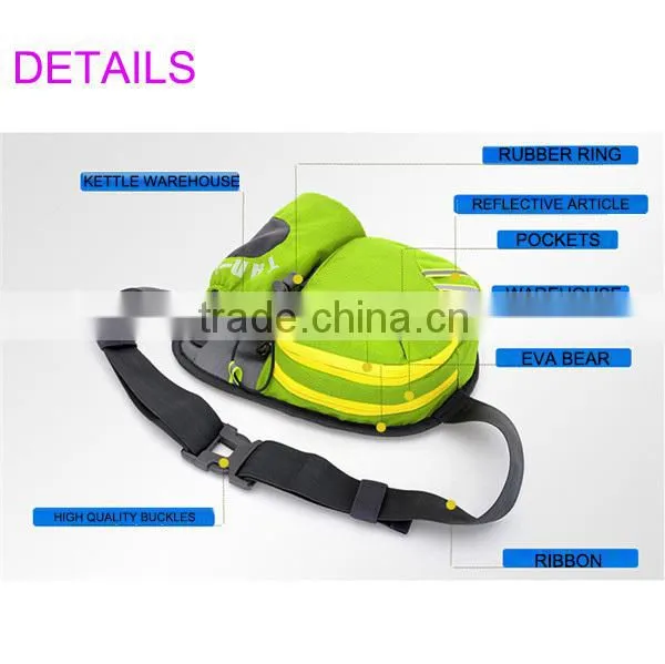 Nylon sports water bottle waist bag
