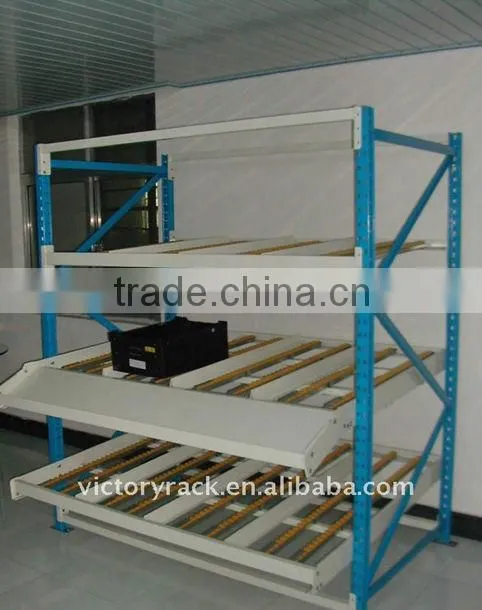 CE certificate Carton Flow through Racks for Warehouse Rack,carton flow rack system,boxes storage and picking roller rack system