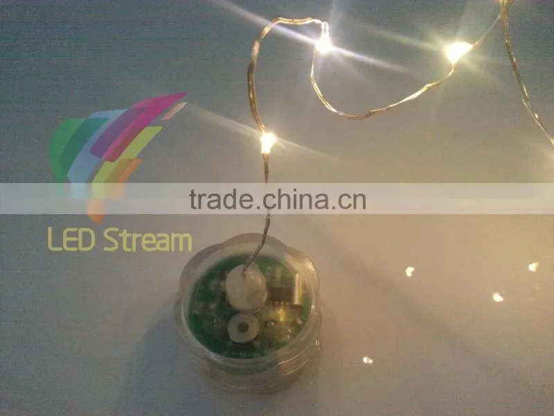 Mini Waterproof Flower Tea Light 10 LEDs String Lights Cell Battery Operated 8 Mode Flashing