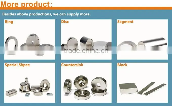 Sintered neodymium 12v coreless motor magnet