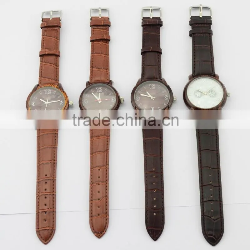 Fake wood painting quartz watch distributors and wholesalers