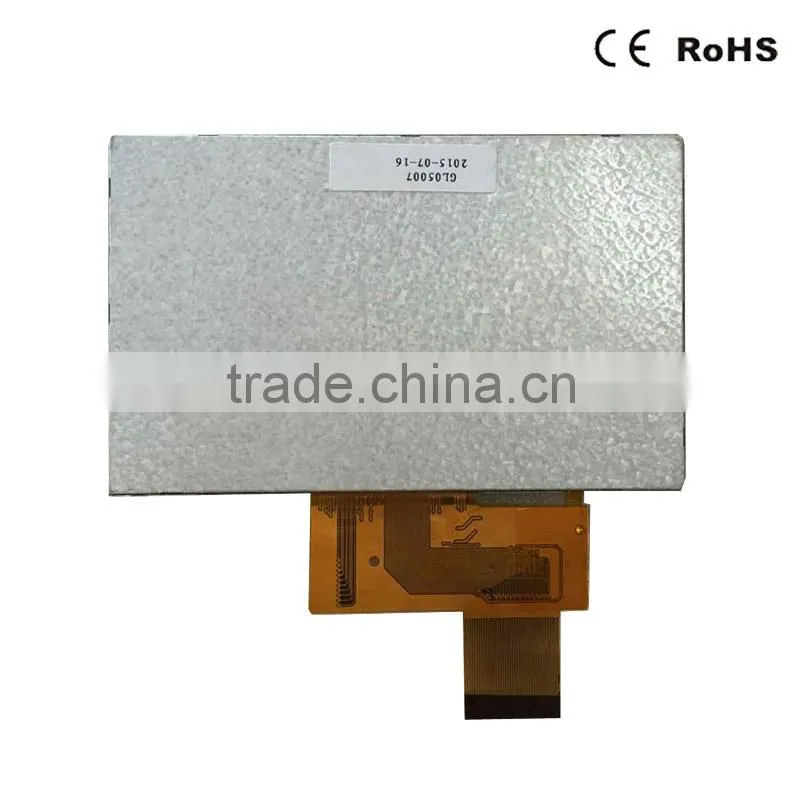 TFT type 5.0 inch 800x480 dots landscape screen RGB interface connector 40 pins tft lcd monitor