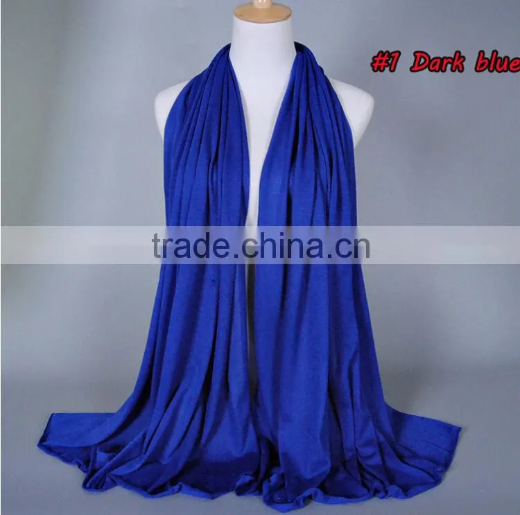 Modal jersey solid long scarf for muslim scarf/ hijab / shawl