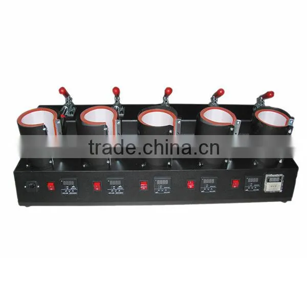 5 head mug presser for sublimation