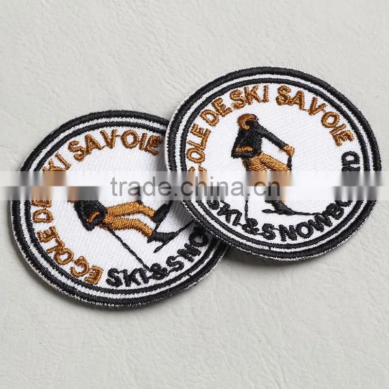 clothing label of back badge for ski shirt