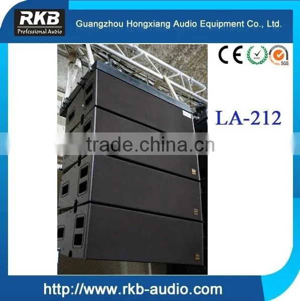 LA-212 three way daul 12 inch pro line array speaker