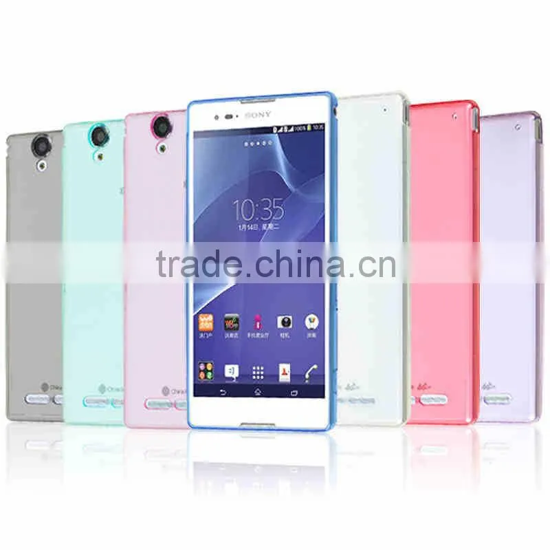 ultra-thin TPU cases back cover case for sony Xperia G T3 hard back cover case