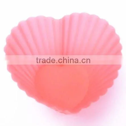 JTS Lovely Color purple Silicone heart shape mold