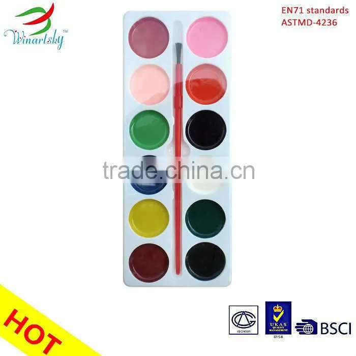 high quality non-toxic water color for kids passed ASTMD-4236 & EN-71 testing standard