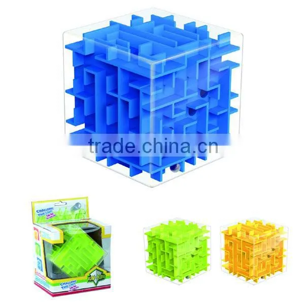 solid color 3d puzzle cube maze puzzle game