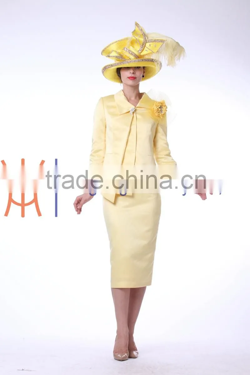 2015 latest and fashion ramie twill ladies elegant suits