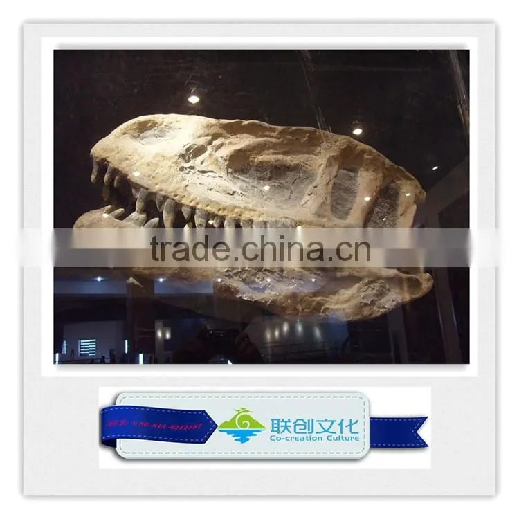 Artificial dinosaur type wall mounted dinosaur head