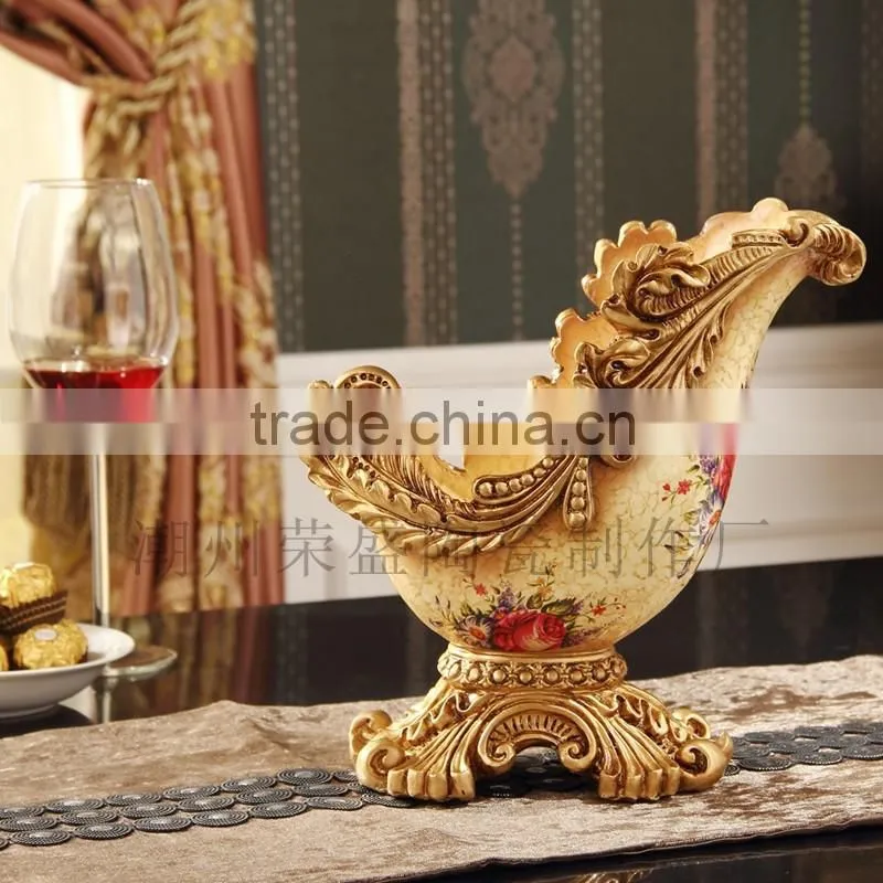 Golden Ceramic Champagne Bottle Holder