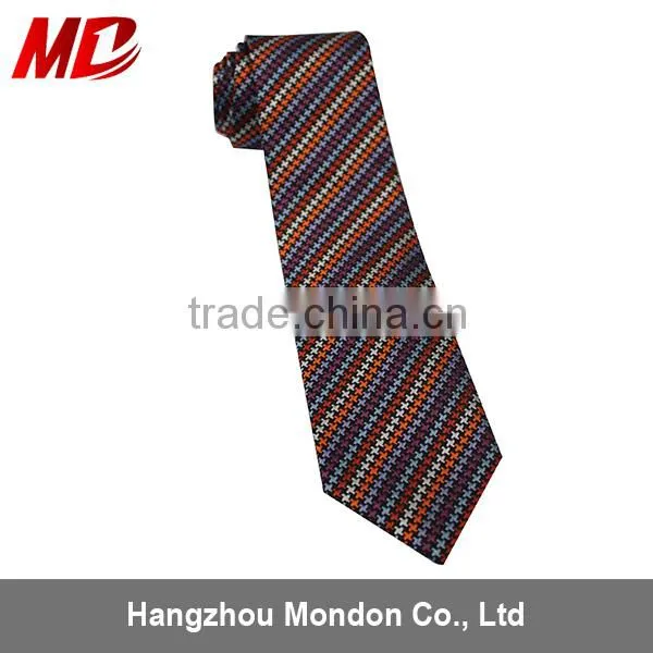 Graduation Silk School Tie With Woven Stripe