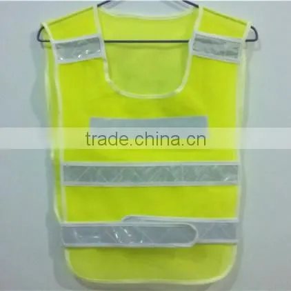 High Visibility Neon Yellow Orange Safety Vest With Reflective Strips 3M In Large Stock For Chile
