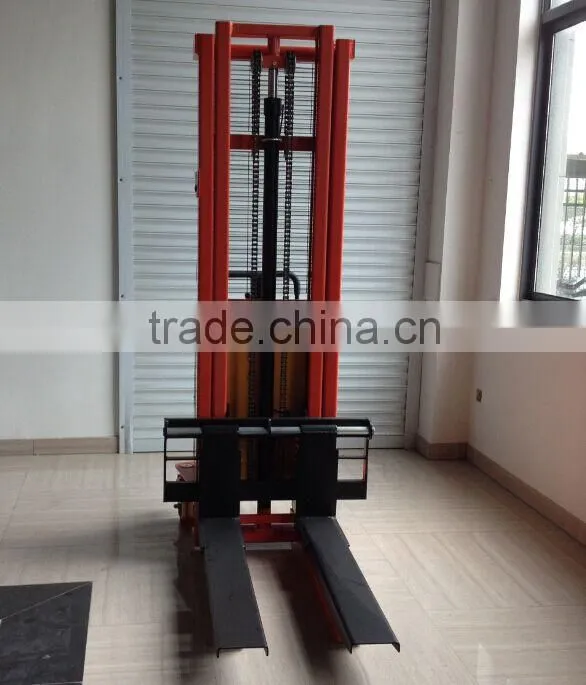 1000kg,3000mm,Semi electric stacker SPN1030