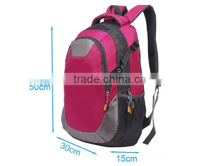 Peach Color Travel Camping Girls Backpack Bags BB011