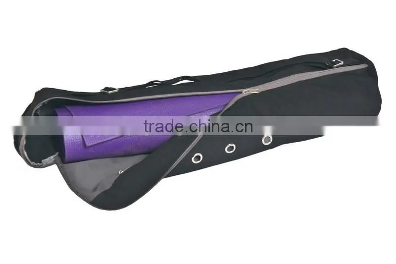 Wholesale Custom Full Zip Polyester Cargo Pocket Gym Carrying Bag Yoga Mat Bag