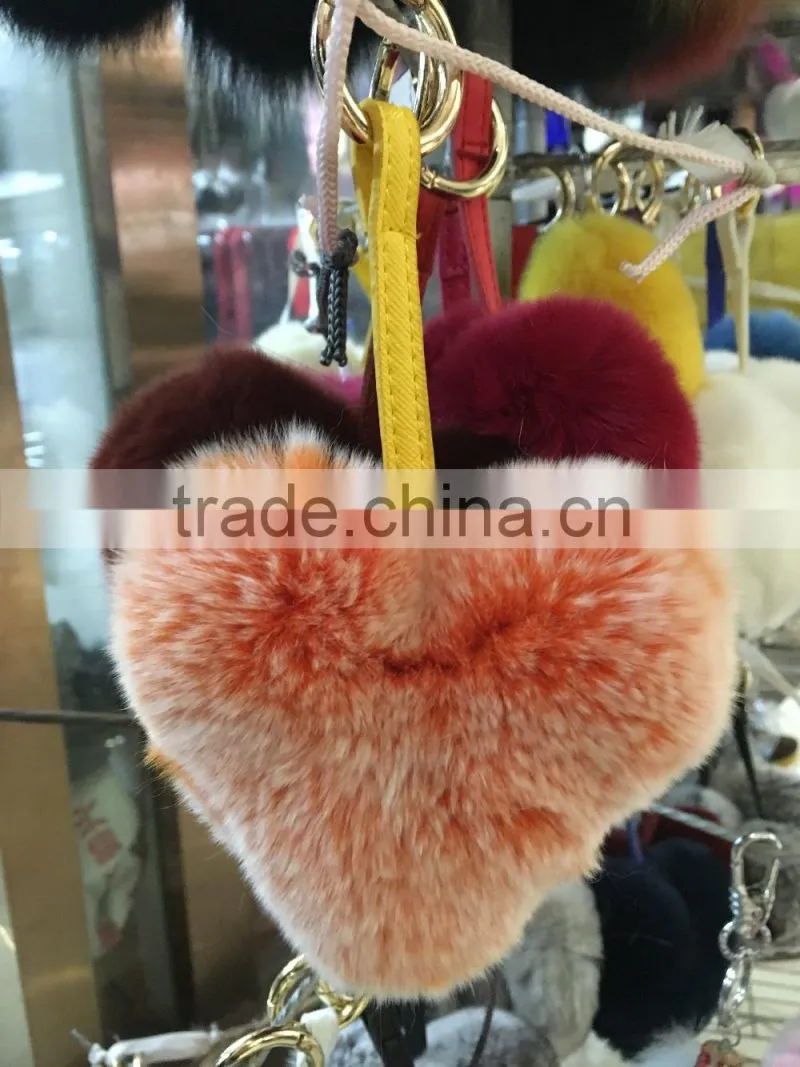 Factory price fur heart so cute with lower price