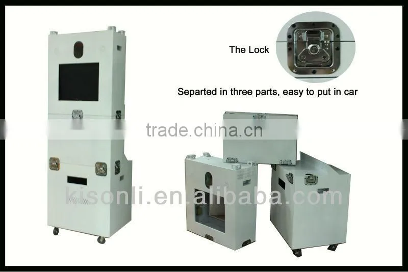 Custom 19" Touch Screen Photo Booth Cabinet Kiosk For Weddings