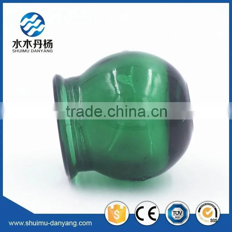 Hot selling green cupping glass jar