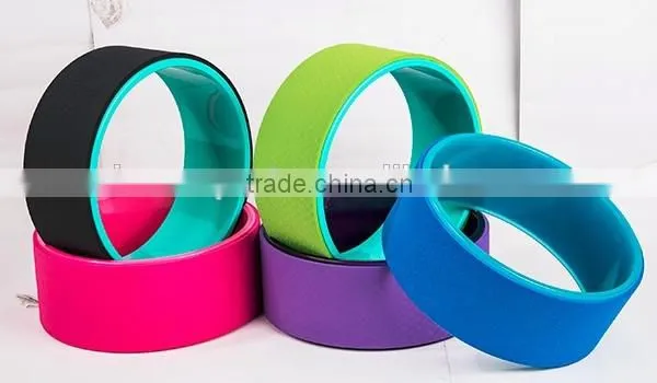 High Quality Fitness PC Yoga Wheel, TPE Yoga Wheel