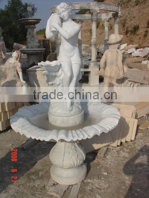 western style lady stone sculpture