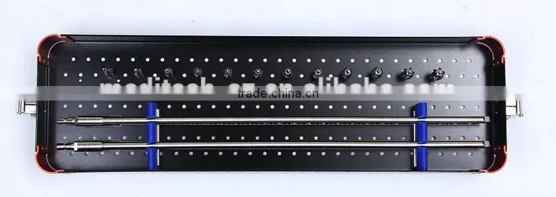 Orthopedic instrument box for quick-coupling flexible reamer