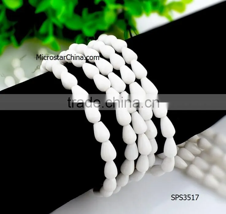 wholesale 2016 new fashion DIY waterdrop 6*9mm string turquoise beads for jewelry making