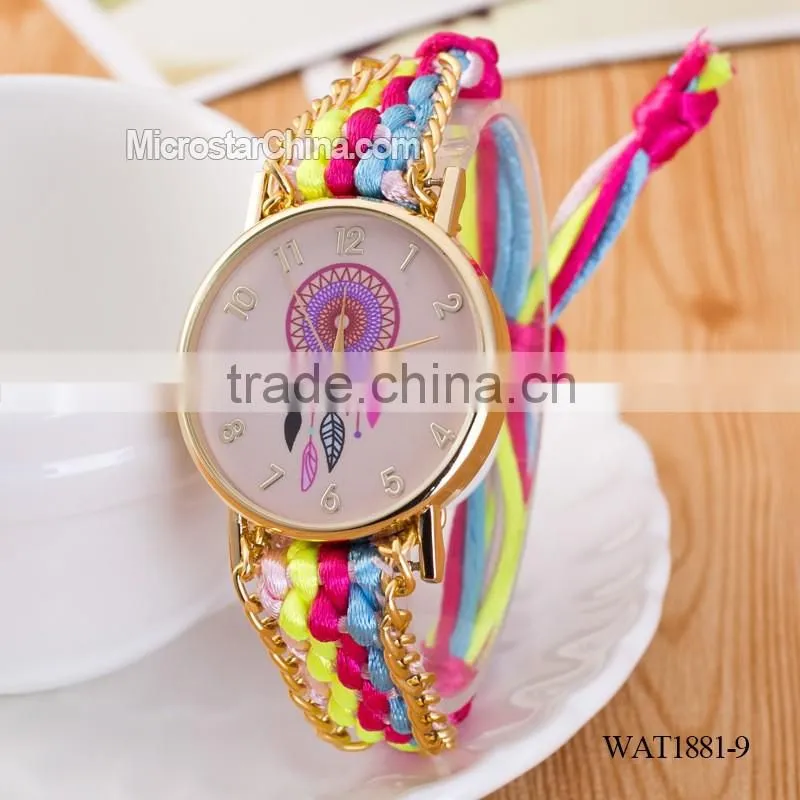 Elastic knitting watch chain dream catcher watch wrist